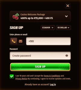 westace casino register